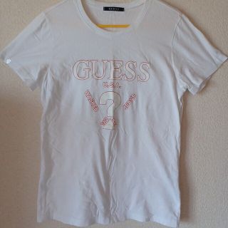 ゲス(GUESS)のゲス ロゴ ホワイト 半袖 Tシャツ M(Tシャツ(半袖/袖なし))