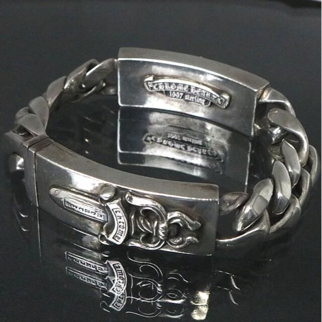 3年保証』 Chrome Hearts フローラルクロス×ダガー91219 ブレス ダブル