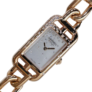 エルメス(Hermes)の　エルメス HERMES ナンタケット NA2.172 K18ピンクゴールド 750PG クオーツ レディース 腕時計(腕時計)
