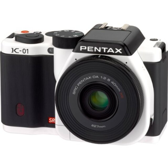 PENTAX ミラーレス一眼カメラ K-01レンズキット ホワイト/ブラック K-01LK WH/BK tf8su2k