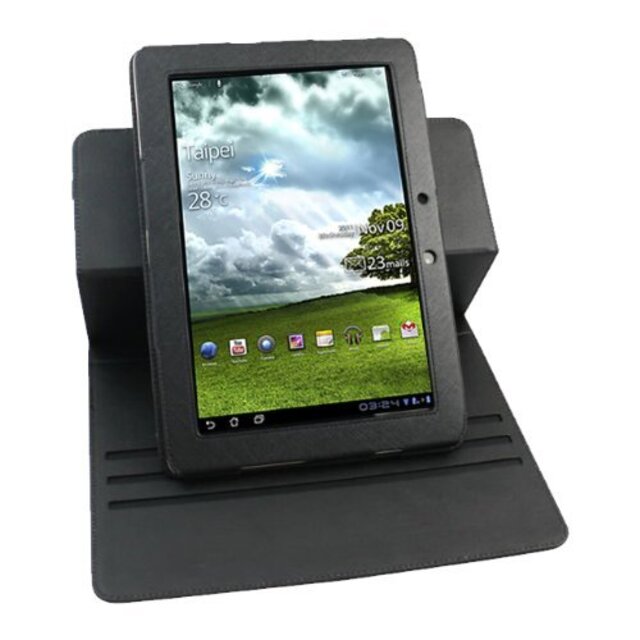 JKase ( TM ) Asus Transformer Prime tf201?EEE Pad 10.1インチ32?GB / 64?GB超薄型シリーズカスタムフィットマルチアングル回転フォリオケース tf8su2k