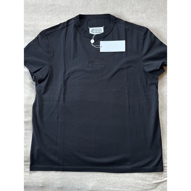 22AW新品M メゾン マルジェラ リバースロゴ Tシャツ 半袖 オールブラック