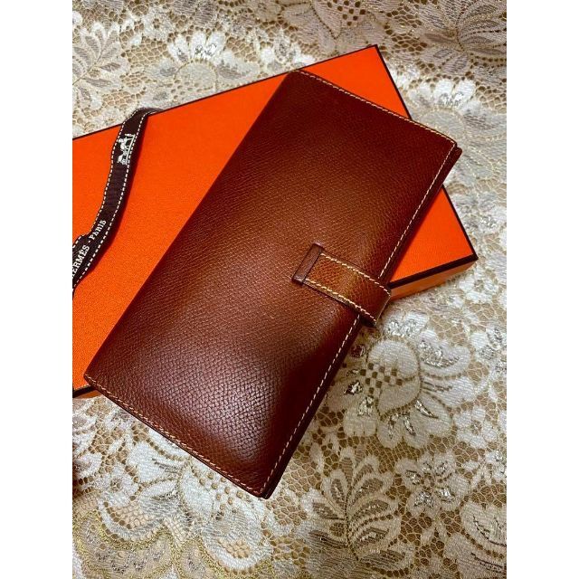 Hermes - 専用商品☆美品☆ エルメス ベアン クラシック ブラウン 長