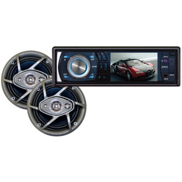 Absoltue DMR-390TPKG 3.5-Inch In Dash TFT/LCD Multimedia Player with 6.5-Inch Speaker Package by Absolute tf8su2k