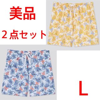 ユニクロ(UNIQLO)のUNIQLO ユニクロ　ポール & ジョー ラウンジ ショートパンツ　花柄 L(ショートパンツ)