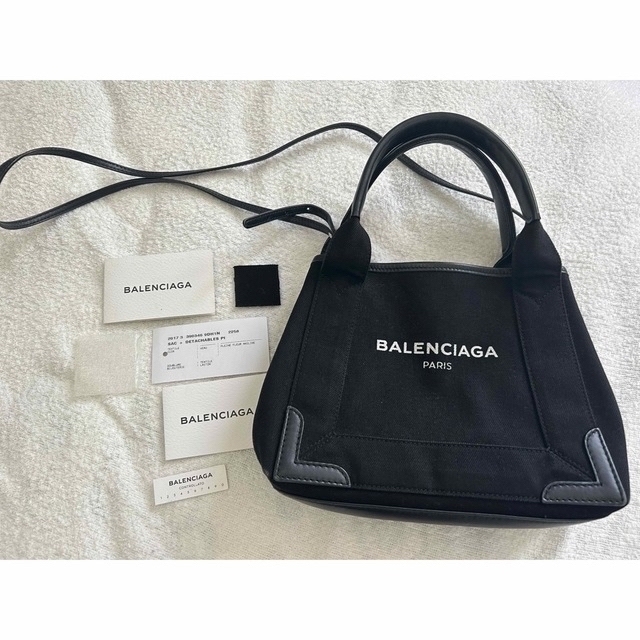 限定値下げBalenciaga Cabas Navy カバスXSバレンシアガ-