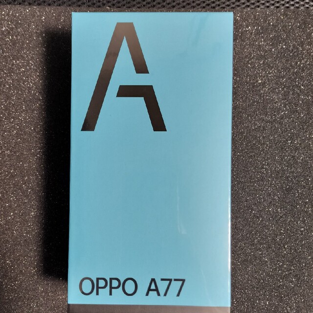OPPO A77 ブルー SIMフリー【未開封】