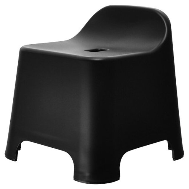 【中古】シンカテック 風呂椅子 クロビス バススツール F ブラック tf8su2k