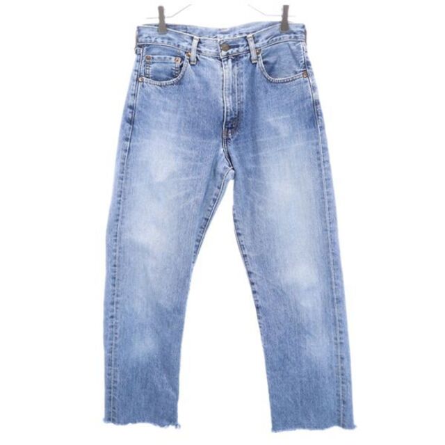 リーバイス 551Z 復刻 日本製 ストレート デニムパンツ w30 Levi's ビッグE 赤耳 カットオフ メンズ  【R221106】