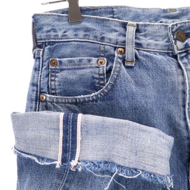 リーバイス 551Z 復刻 日本製 ストレート デニムパンツ w30 Levi's ビッグE 赤耳 カットオフ メンズ  【R221106】 3