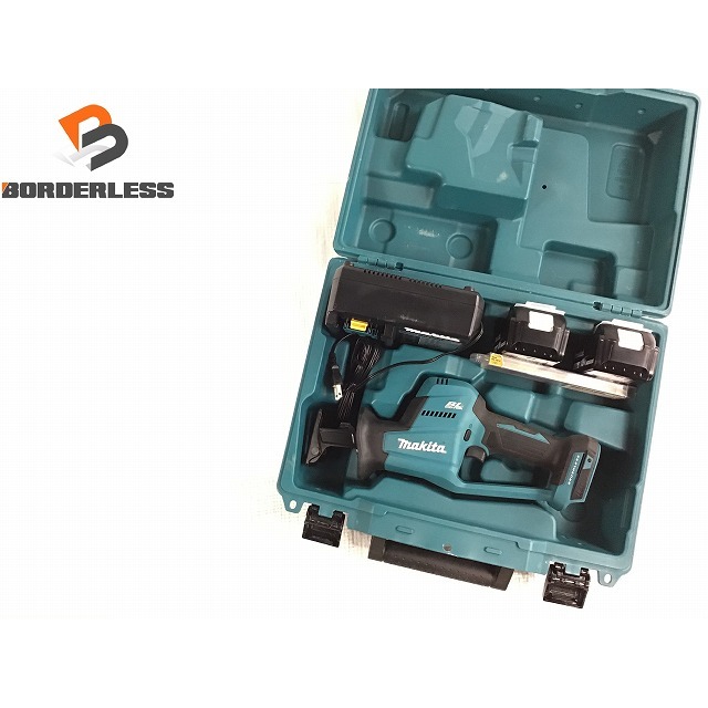 Makita ☆中古品☆ makita マキタ 18V 充電式 レシプロソー JR189DRGX バッテリー2個 充電器 ケース付き  71681の通販 by 工具販売専門店Borderless(ラクマ店)｜マキタならラクマ