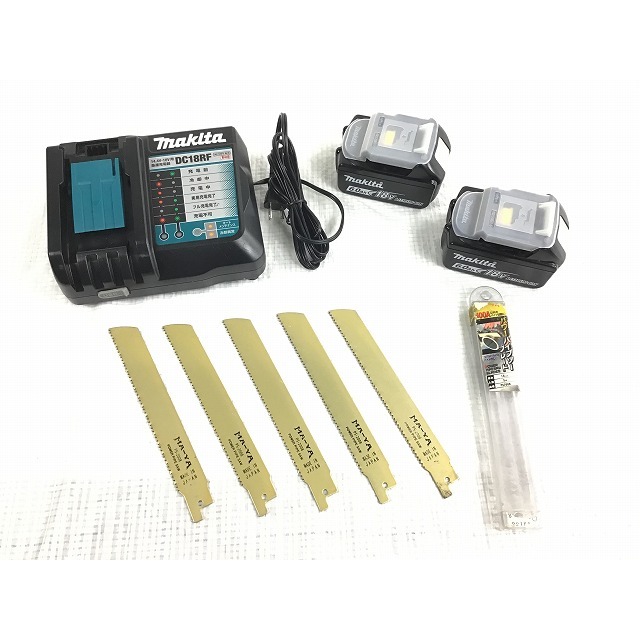 Makita ☆中古品☆ makita マキタ 18V 充電式 レシプロソー JR189DRGX バッテリー2個 充電器 ケース付き  71681の通販 by 工具販売専門店Borderless(ラクマ店)｜マキタならラクマ