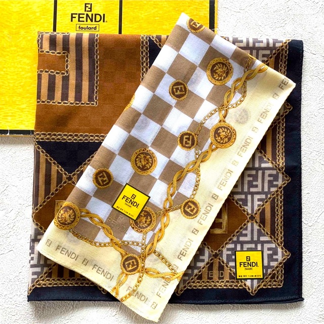 FENDI★フェンディ ⑤ ★ハンカチ2枚セット★新品未使用 | フリマアプリ ラクマ