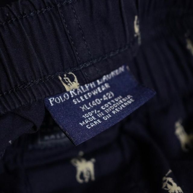 Ralph Lauren(ラルフローレン)のRalph Lauren パジャマパンツ　ネイビー　XLサイズ　総柄 メンズのパンツ(その他)の商品写真