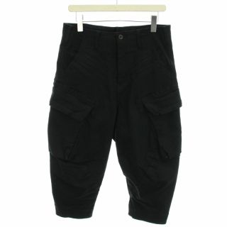 ユリウス(JULIUS)のJULIUS SWALLOW CARGO PANTS ハーフパンツ 1 S 黒(ショートパンツ)