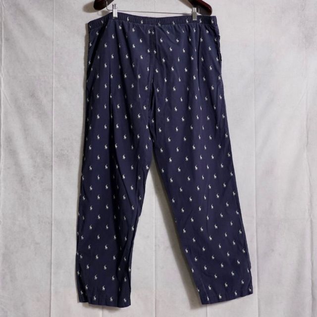 Ralph Lauren(ラルフローレン)のラルフローレン　パジャマパンツ　Mサイズ　ネイビー　総柄 メンズのパンツ(その他)の商品写真