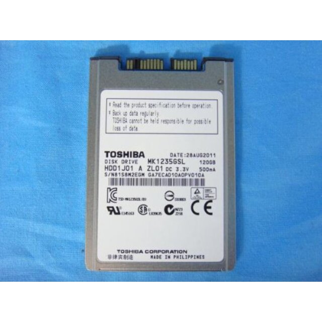 TOSHIBA MK1235GSL 120GB HDD1.8 M-SATA tf8su2k