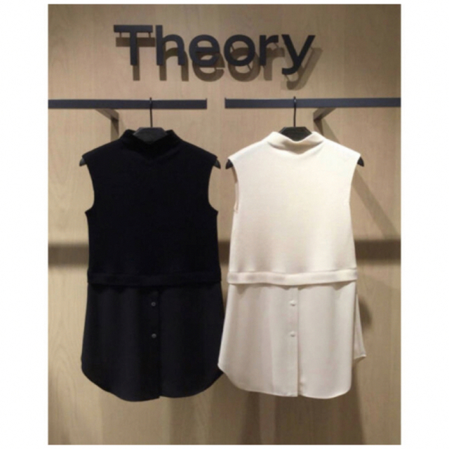 theory(セオリー)のTheory 20aw モックネック異素材ノースリーブトップス レディースのトップス(カットソー(半袖/袖なし))の商品写真