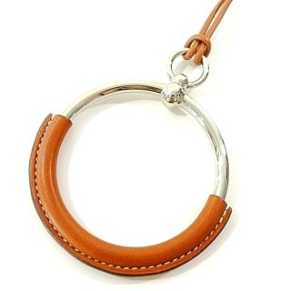 エルメス(Hermes)の未使用 エルメス ループ グラン ネックレス ペンダント メタル レザー(ネックレス)