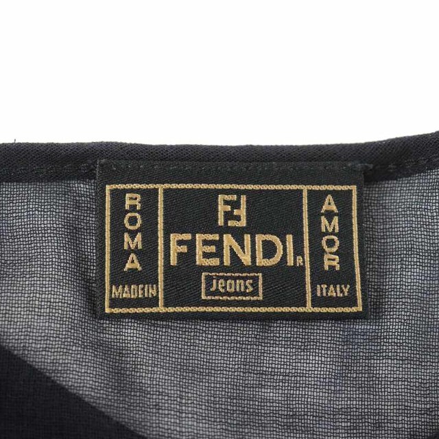 FENDI - フェンディ FENDI ズッカ柄 ノースリーブワンピース ロング