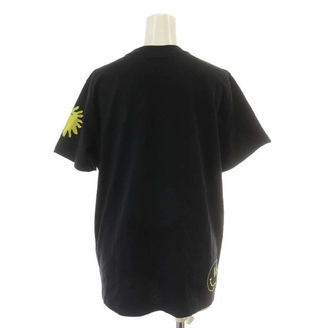 ガニー GANNI 22SS Tシャツ カットソー 半袖 ロゴ XS 黒 黄