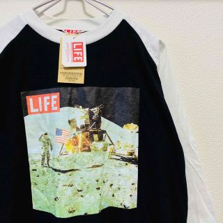 ダブルネーム(DOUBLE NAME)の新品　未使用　2015年製　LIFE MAGAZINE 月フォトTシャツ(Tシャツ/カットソー(半袖/袖なし))