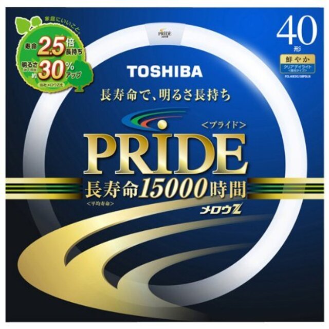 東芝 メロウZ PRIDE(プライド)環形「サークライン」 40形 クリアデイライト(3波長形昼光色タイプ) FCL40EDC/38PDLN tf8su2k