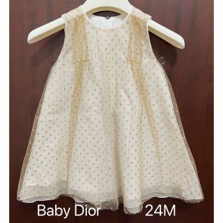 ベビーディオール(baby Dior)の極美品　Baby Dior ドレス　24m(ワンピース)