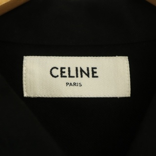 CELINE セリーヌ 22AW Leopard Bowling Shirts レオパードボーリング 半袖シャツ ブラック 2C831171S