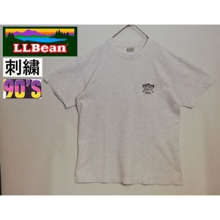 エルエルビーン(L.L.Bean)の3 80年代 希少 L.L.BEAN USA製 トラウト刺繍(Tシャツ/カットソー(半袖/袖なし))