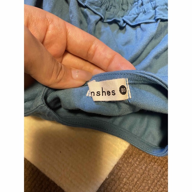 Branshes(ブランシェス)のBRANSHES ブランシェス　tシャツ　ワンピース　フリル　ブラウス キッズ/ベビー/マタニティのベビー服(~85cm)(ワンピース)の商品写真