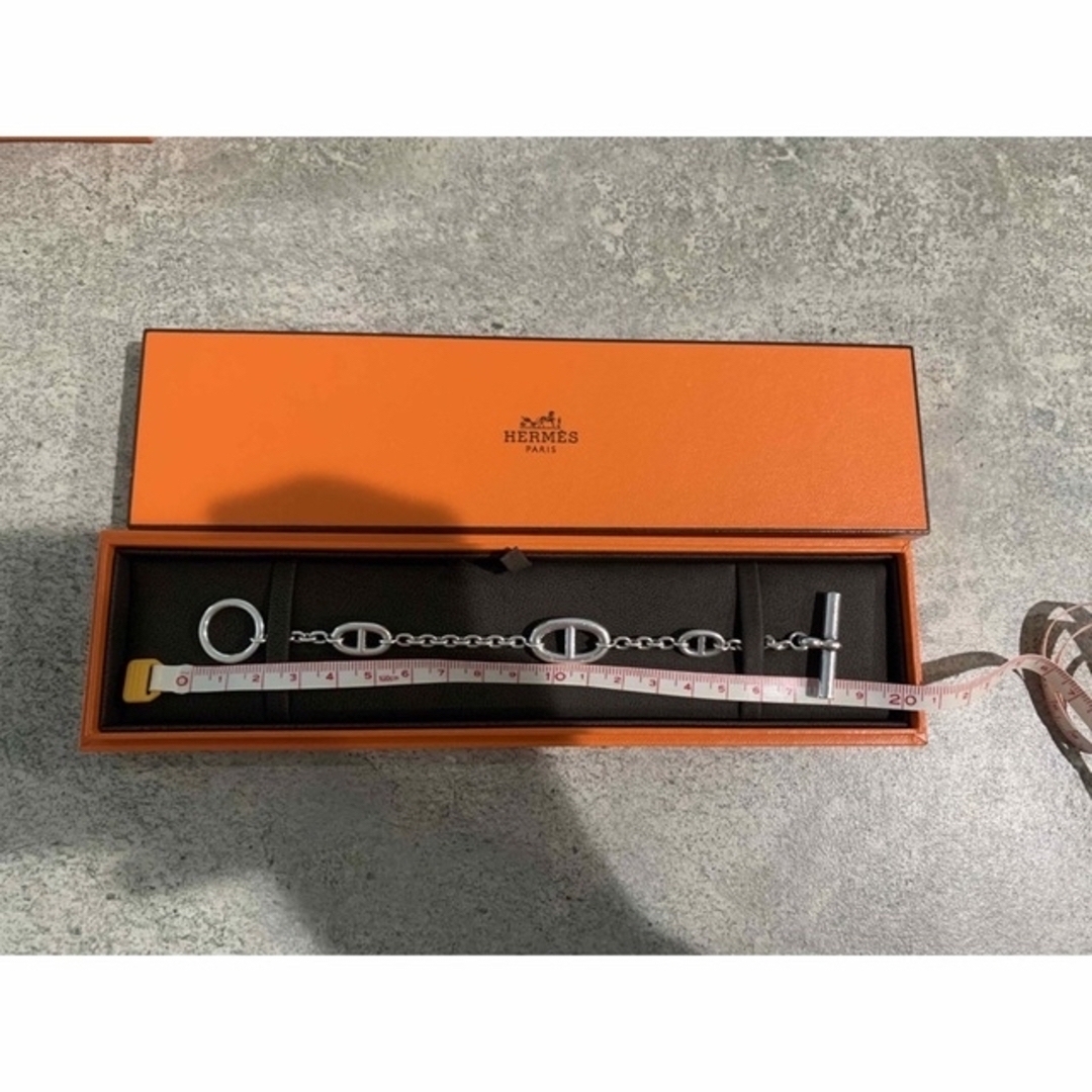 正規 エルメス ファランドール 925 ST ブレスレット シェーヌダンクル