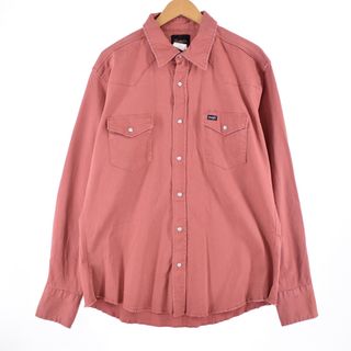 ラングラー(Wrangler)の古着 ラングラー Wrangler 長袖 ウエスタンシャツ メンズXL /eaa331303(シャツ)