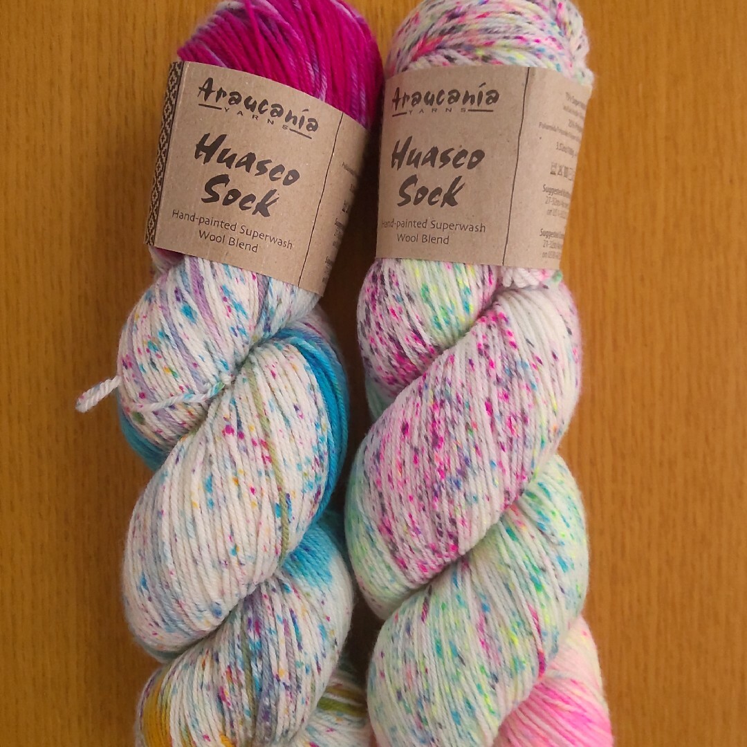 Araucania yarns Huasco sock ソックヤーン　手染めハンドメイド