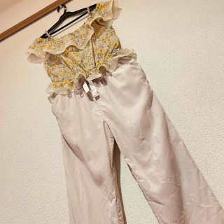 ジルスチュアート(JILLSTUART)のジルスチュアートのリバティ柄2wayリボンパンツワンピース(ロングワンピース/マキシワンピース)