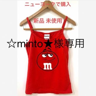 エムアンドエム(M&M)の【値下げ】M&M's キャミソール 赤 ニューヨーク M 新品 未使用(キャミソール)