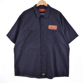 ディッキーズ(Dickies)の古着 ディッキーズ Dickies 半袖 ワークシャツ メンズXXL /eaa337903(シャツ)