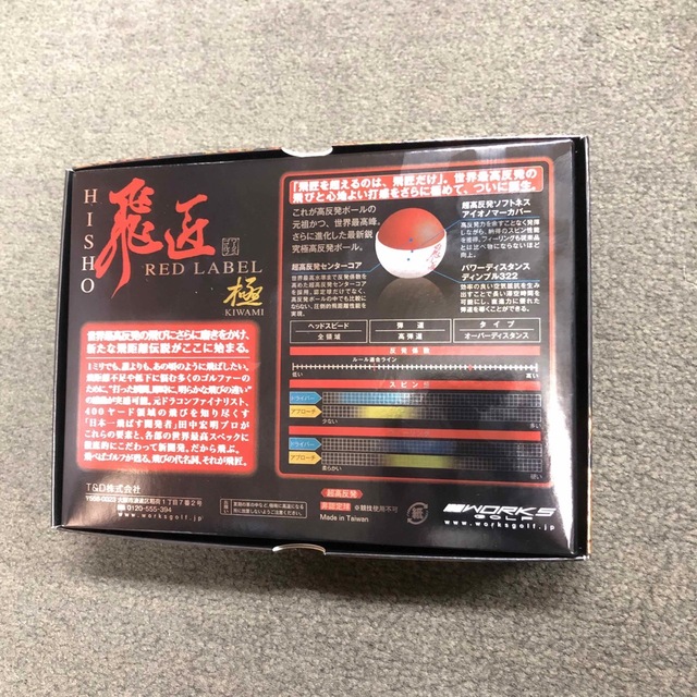 新登場! 世界最高反発でさらに飛ぶ! ワークスゴルフ ニュー飛匠レッド