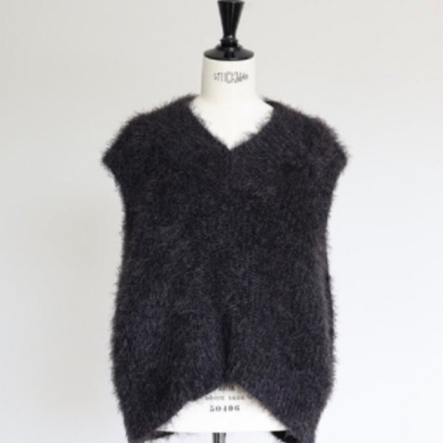 gypsohila ジプソフィア Feather Knit Vest-