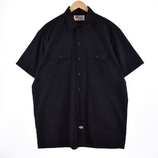 ディッキーズ(Dickies)の古着 ディッキーズ Dickies 半袖 ワークシャツ メンズXL /eaa331314(シャツ)