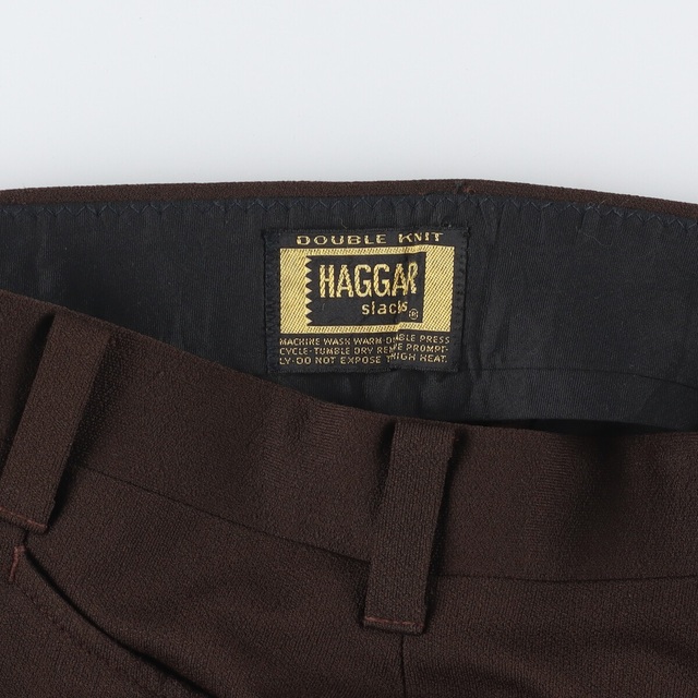 70~80年代 HAGGAR salcks スラックスパンツ メンズw33 ヴィンテージ /eaa333694