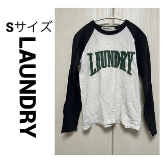 ランドリー(LAUNDRY)のLAUNDRY ラグラン ロングTシャツ プルオーバー カットソー ロゴ S(Tシャツ(長袖/七分))