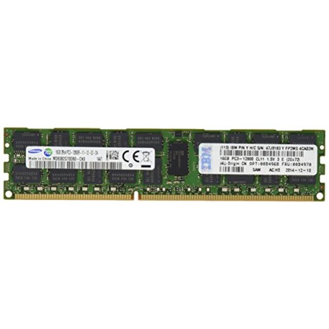 その他レノボ・ジャパン旧IBM 16GB(1x16GB 2Rx4 1.5V)PC3-12800 ECC DDR3 1600 LP RDIMM 00D4968 tf8su2k