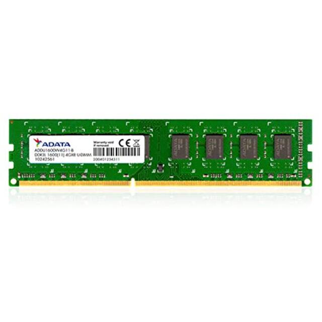 ADATA デスクトップ用増設メモリ PC3-12800 DDR3-1600(512x8) 8GB 1.5V 240pin 無期限保証 AD3U1600W8G11-R tf8su2k