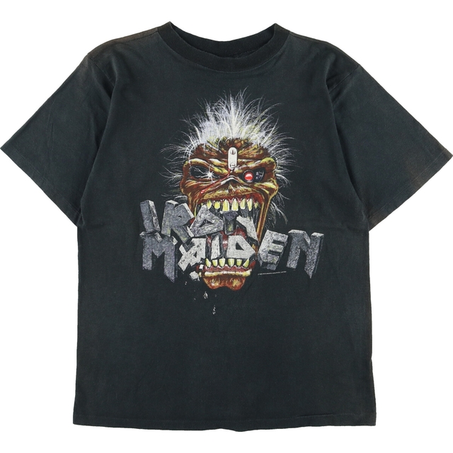 80年代 SPLASH IRON MAIDEN アイアンメイデン バンドTシャツ バンT 英国製 メンズS ヴィンテージ /evb001851