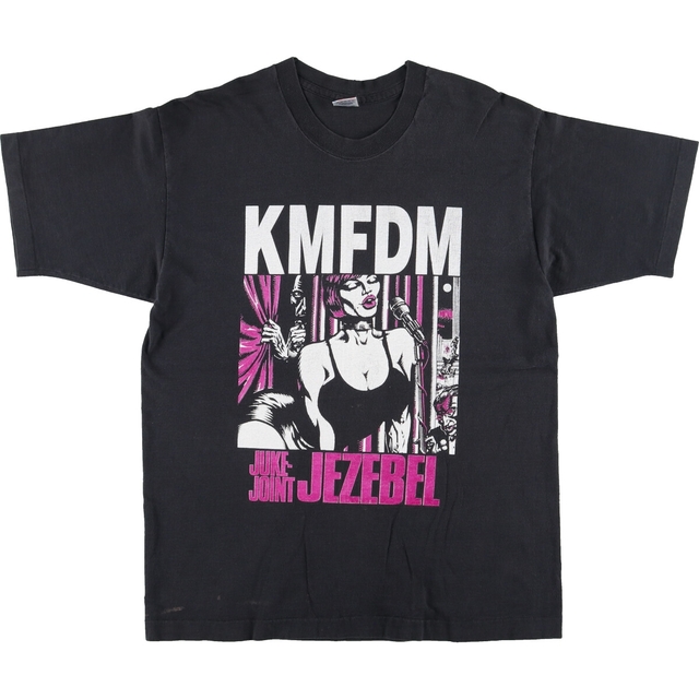 90年代 フルーツオブザルーム FRUIT OF THE ROOM KMFDM Juke Joint Jezebel バンドTシャツ バンT USA製 メンズM ヴィンテージ /evb001852
