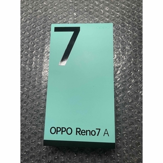 オッポ(OPPO)のOPPO Reno7 A ブラック　本体　オッポレノセブンエー(スマートフォン本体)