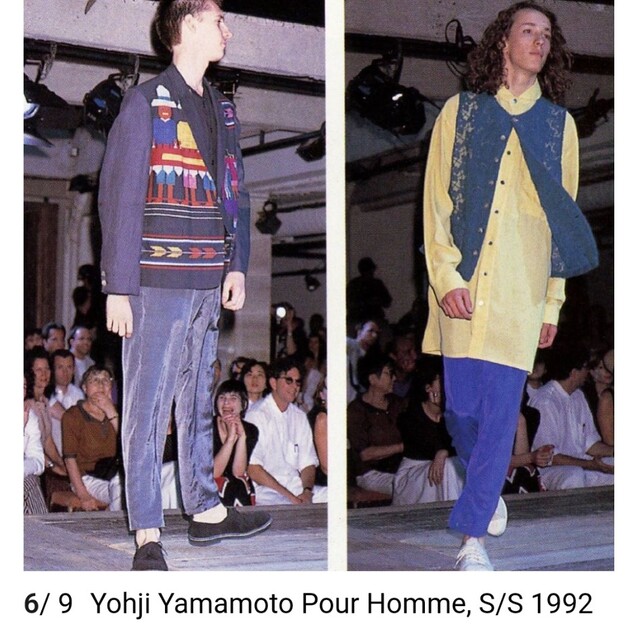 92ss Yohji Yamamoto Pour homme ウールギャバベスト