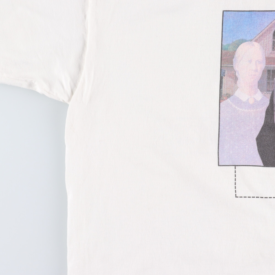 90年代 ギルダン GILDAN Grant Wood グラントウッド AMERICAN GOTHIC 両面プリント アートTシャツ メンズXL ヴィンテージ /evb001892