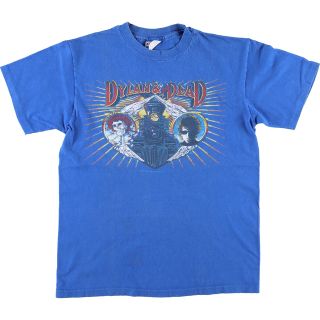 ヘインズ(Hanes)の古着 80年代 ヘインズ Hanes BOB DYLAN ボブディラン GRATEFUL DEAD グレイトフルデッド 両面プリント バンドTシャツ バンT USA製 メンズS ヴィンテージ /evb001897(Tシャツ/カットソー(半袖/袖なし))